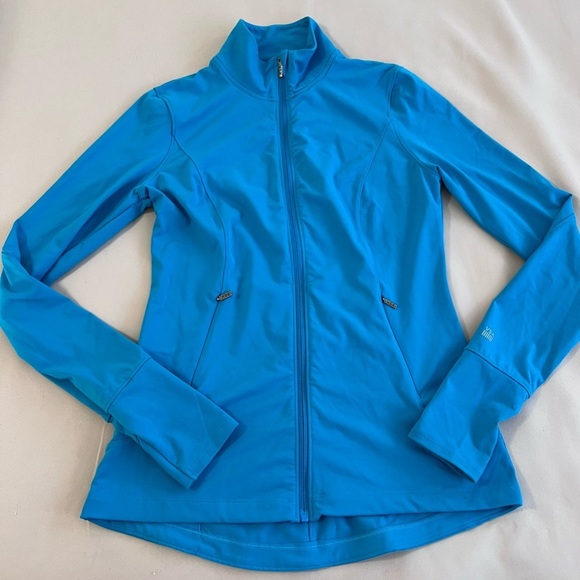 VSX Victoria's Secret Sport Knockout Blue Full Front Zip Jacket Sz Small - Picture 3 of 7